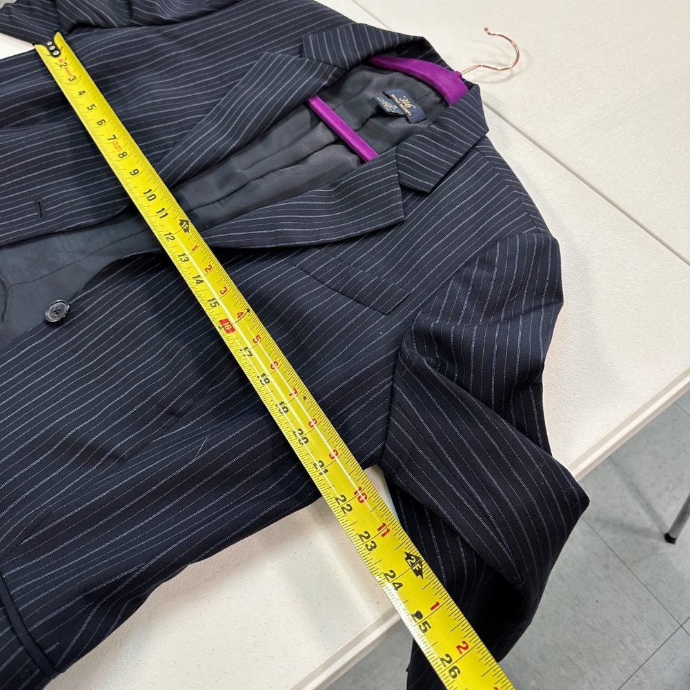 Brooks Brothers 346 Women's Pinstripe Lined Wool SUIT Caroline Fit Size 14 / 16 - Picture 16 of 16